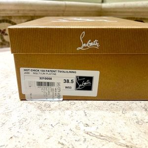 Brand new never been worn! Louboutin!!super fun Hot Chick 100 patent Tivol